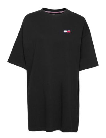Tjw Over D Badge Tee Dress Black Tommy Jeans