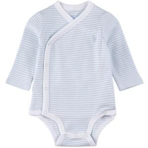 Kids - Ralph Lauren Striped Wrap Body Beryl Blue/White 6-9 Years - All in ones - 6-9 years - Blue - Junge