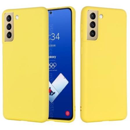Samsung Galaxy S21 Fe Skal Liquid Silikon Gul