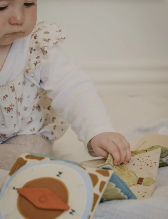 Fabelab Fabric Book - Safari - Cream - ONE SIZE