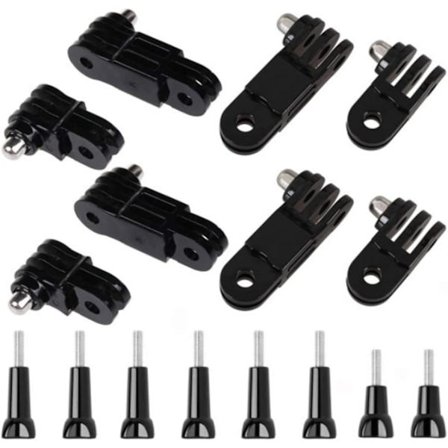 Säädettävä kameran jatkovarsi kiinnitystelineellä, jossa on eripituisia ruuveja, sopii GoPro Hero 10, 9, 8, 7, 6, 5 jne.