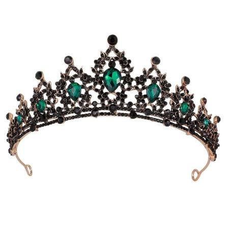 Drottningkrona och tiara Prinsesskrona för kvinnor och flickor Kristall
