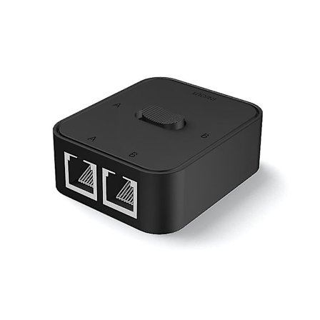 2 Port Gigabit Nätverk Switch Rj45 Switch Nätverk Splitter Kabel Förlängare Väljare Fri 2-vägs Adapter