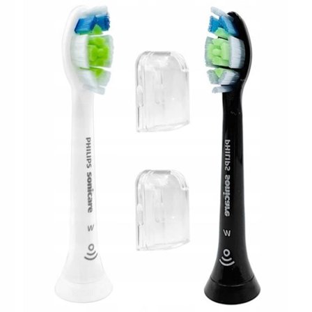 Borstar - Philips - DiamondClean Black White - Kompatibel med Sonicare - Express Vithet