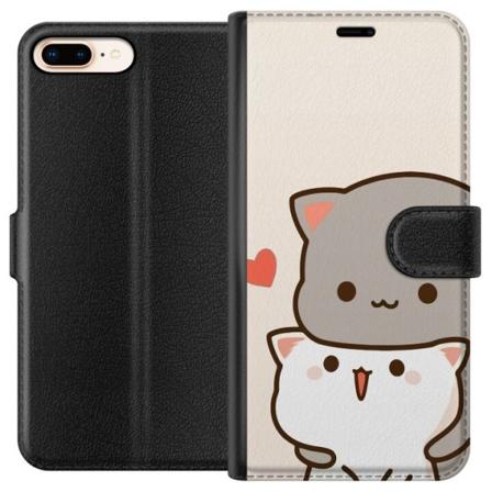 Apple iPhone 8 Plus Lompakkokotelo Kawaii Rakkaus