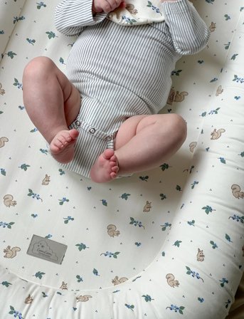 Cam Cam Copenhagen Baby Nest - Ocs - Blueberries - Cream - ONE SIZE