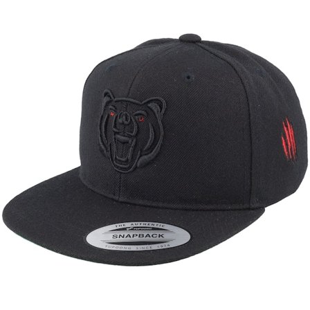 Kiddo Cap - Zwart snapback Cap - Kids 3d Black/Red Bear Black Snapback @ Hatstore