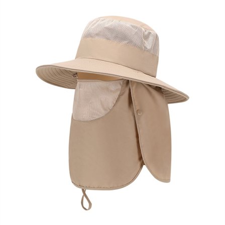 Solskydd utomhus med bred brättad solhatt