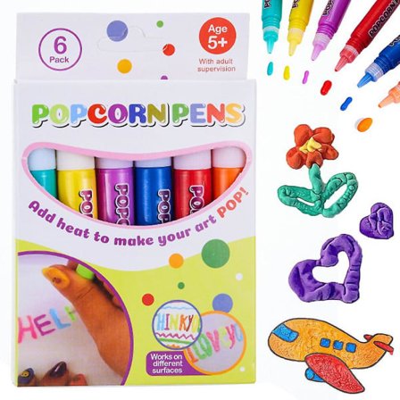 Magiske Puffy Penne, DIY Bubble Popcorn Tegne Penne, Magiske Puffy Penne Til Børn, Magisk Popcorn Farve Pen, Puffy Bubble Pen Puffy 3D Kunst