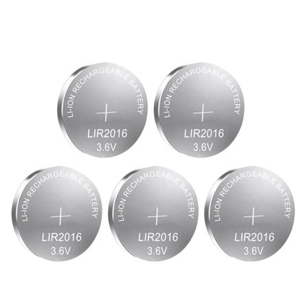 3,6V 20mAh LIR2016 oppladbare batterier LIR 2016 knappcellebatteri erstatning for fjernkontroll hovedkort klokker