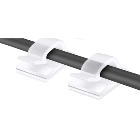 100-pack kabelklämmor, självhäftande kabelhantering, självhäftande buntband, kabelbindningsorganisatör, kabelfixeringskrokar