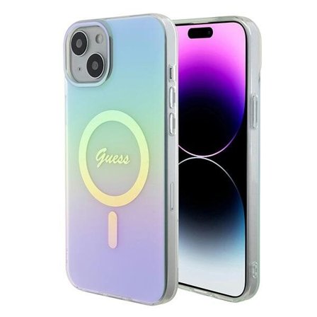 Guess GUHMP15MHITSQ iPhone 15 Plus 6,7" turkis/turkis hardcase IML Iridescent MagSafe