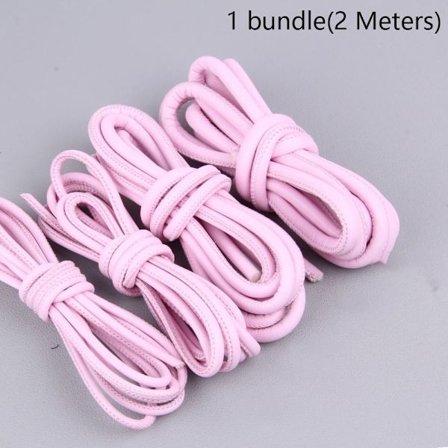 2 meter läderrep Handgjord sträng ROSA