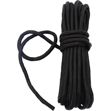 10M Satin Nylon Trim Snor, Rattail Silke Snor, Universal Reb, Assorterede Farver Nylon Snor Snoet Holdbar Lange Reb (Sort, 6mm)