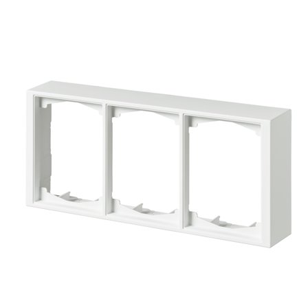 ABB 1723S100-884 Forhøyelsesramme 100 x 40 mm, hvit 3-roms, Strømbrytere & vegguttak