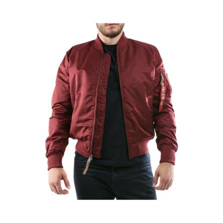 Alpha Industries, Kurtka Ma-1 VF 59 191118 184 Czerwony, Mężczyzna, Rozmiar: S