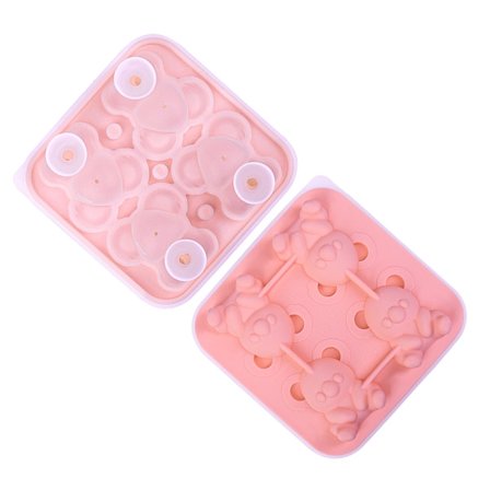 Isbitbrett i silikon av matkvalitet, unik koalaformet isform, gjenbrukbar ismaskin for suppefrysere, vin og juice