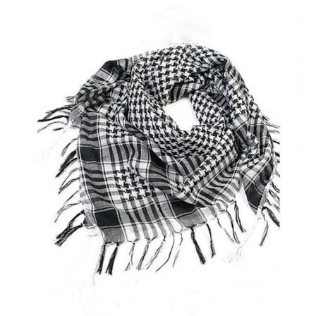 Palæstina Sjal Hvid Scarf Palæstina Sort
