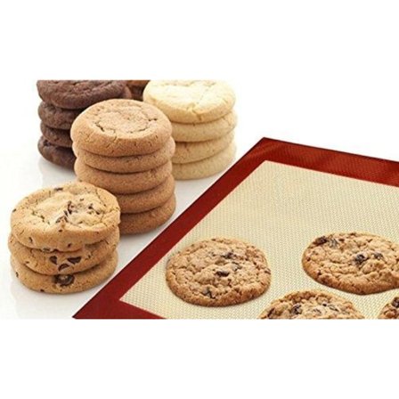 Värmetålig bakmatta i silikon, 60 x 40cm Osorterade färger