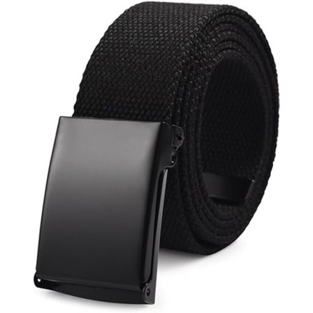 Herre Canvas Nylon Taktisk Belte - Militær Svart Hurtigutløsning Heavy Duty Automatisk Metallspenne Justerbar 110cm Dame Unisex for Fotturer Casual 