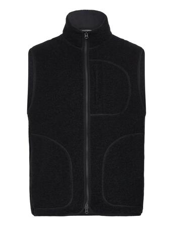 Duncan Wool Fleece Vest Liivi Black J. Lindeberg