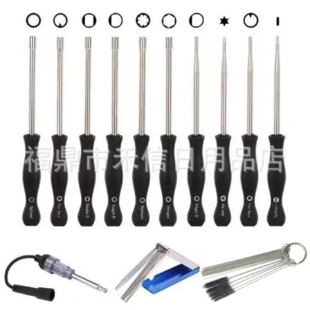 Kaasuttimen ruuvimeisselisarja Sytytystulppa Kaasuttimen puhdistussarja Puhdistustyökaluharja