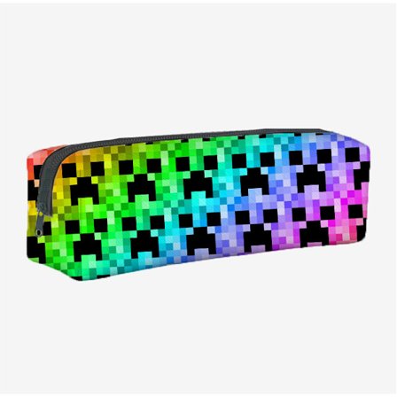 Nytt Minecraft spilltilbehør student skolesekk stor kapasitet student glidelås penalhus mønster-FF1- mønster 5