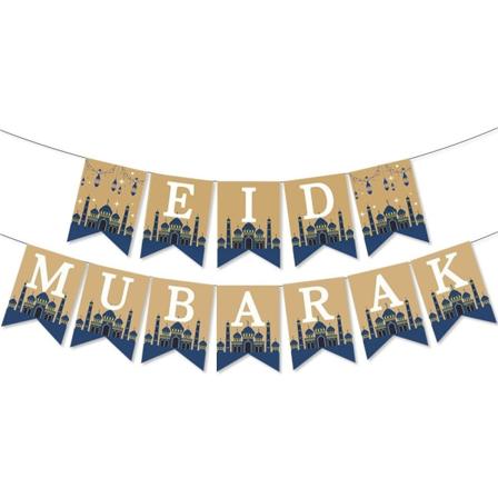 Eid Mubarak Banner Eid al-Fitr Party Ramadan Häng banderoller