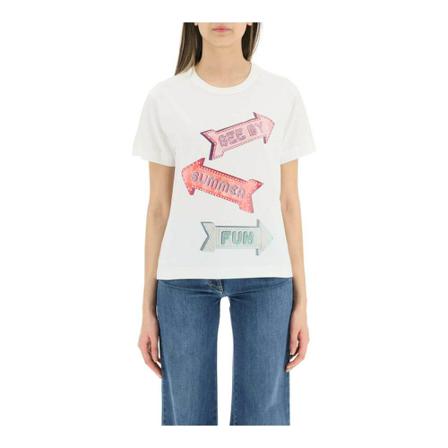 Chloé Training T-Shirts Hvid, Dame