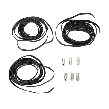 3 set knytfria skosnören 6 elastiska skosnören 6 täta spännen för barn Vuxna äldre#3