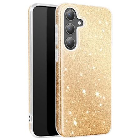 Coque - Samsung - S24 Plus/S25 Plus - Silikon Ultra Fin - Guldglitter - Glamour