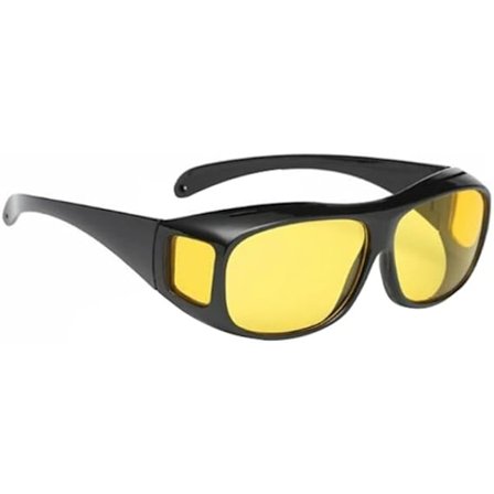 Nattkörningsglasögon Polariserade Körglasögon Omslutande Nattglasögon Gula Glasögon för Nattkörning Anti-Bländning Omslutande Solglasögon Körglasögon
