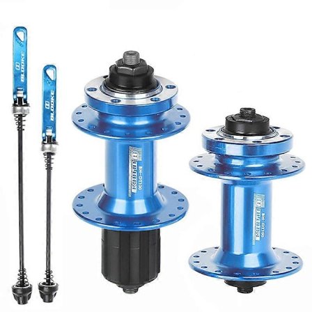 Cykelnav 32/36 Huller 6-Bolt Skivebremse Foran 2 Bag 4 Lejer Universal Quick Release og Thru Axle, Passer til Shimano HG System 8/9/10/11 Speed 