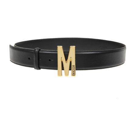 Moschino, Belt Czarny, Mężczyzna, Rozmiar: L