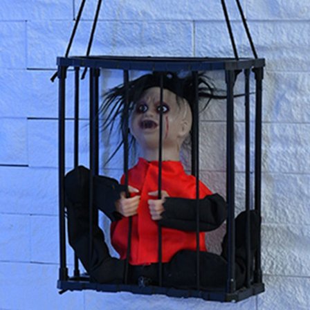 Simulerad dekoration av fångbur E E