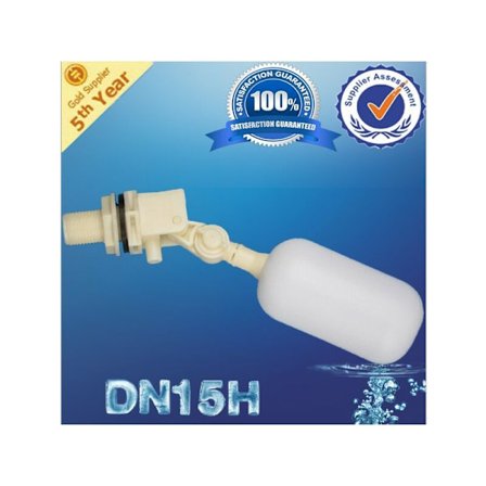 Liten flytande kulventil / mini plast flytande kulventil 4 minuter plast flytande kulventil 4 punkter godtyckligt justerbar vinkel