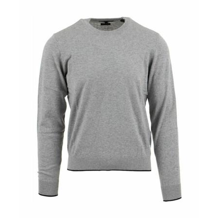 Armani, Round-neck Knitwear Grijs, Heren, Maat:L