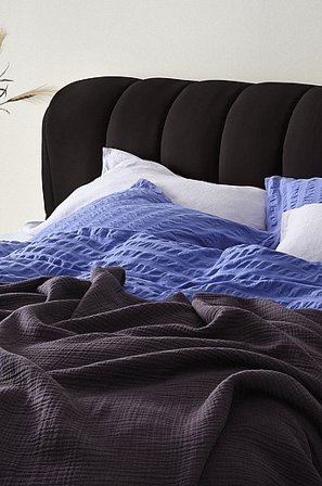 Jotex - Hoofdbord 160 Cm Zwart Zwart - DERMY - Koop Hoofdborden bij Jotex