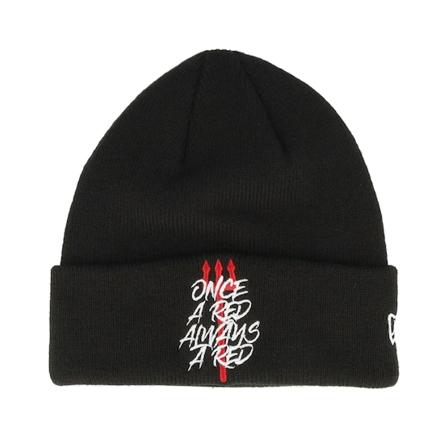 New Era - Football Schwarz cuff Mütze - Kids Manchester United Always Red Beanie Black Cuff @ Hatstore