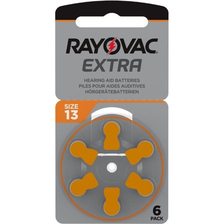 Rayovac Extra 13 Batteria Per Amplificatore Acustico 6 Pezzi