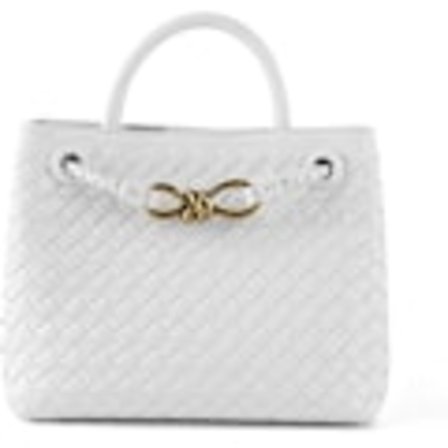 Vävd damväska, vävd väska med handtag, vävd axelväska, messenger bag vit