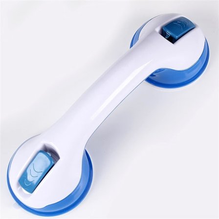 Badhåndtak sugekopp baderomsgriper, sklisikker dørhåndtak, hjelpegrep håndtak grepstrekker for bad, dusj, skap, mørkeblå