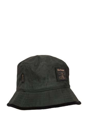 Barbour Barbour Field Wax Bucket Hat - Green - L