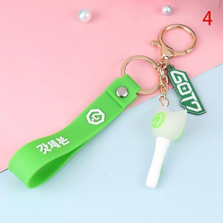 1 stk Kpop Bts Twice Nct Exo Blackpink Got7 Lysstav Anheng Nøkkelring Lanyard-WELLNGS