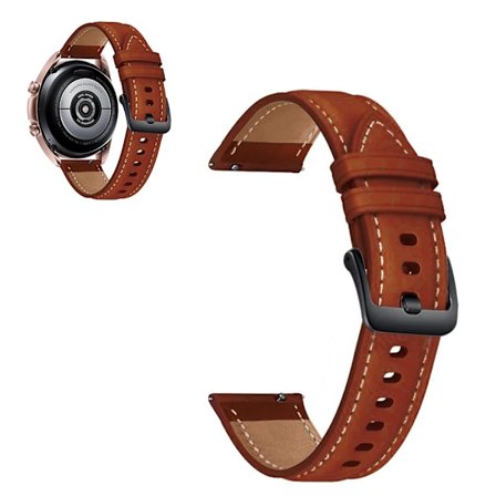 Universal cool genuine leather watch band - Brown