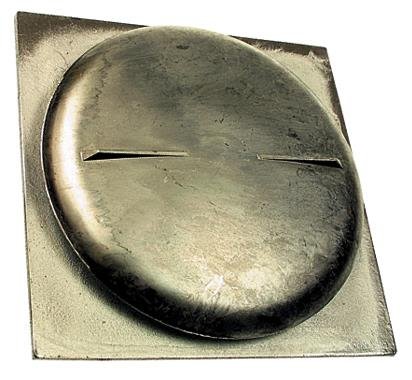 Habo 85 Tallerkenventil firkant, aluminium 100 mm, Ventilasjon