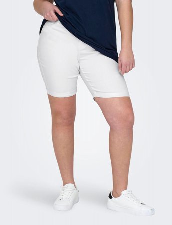 ONLY Carmakoma Carthunder Life Reg Long Shorts Dnm Noos - White - 54