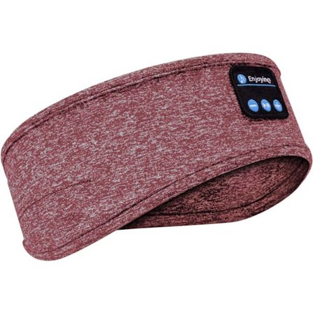 Bluetooth-unipanta – langattomat kuulokkeet mikrofonilla miehille ja naisille, täydellinen nukkumiseen, joogaan, treenaamiseen ja juoksuun (punainen)