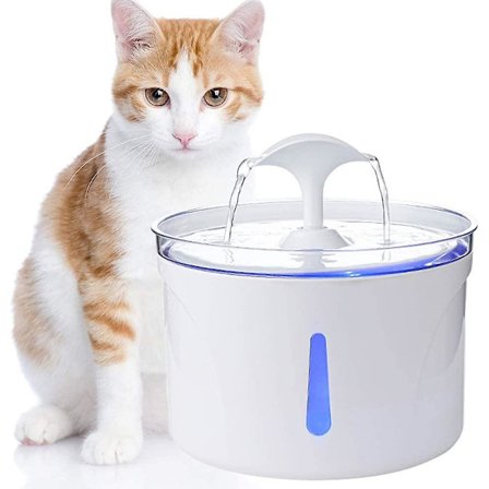 2,5 l drikkefontæne til katte og hunde, automatisk vanddispenser til kæledyr