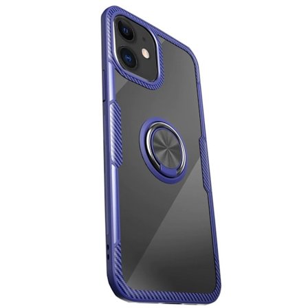 iPhone 12 Mini - Stilsäkert Skyddande Skal med Ringhållare LEMAN